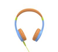Hama Children's Headphones (Stereo Headphones, Wired Children's Headphones with 85 dB, On-Ear Headset, 120 cm Audio Cable, 3.5 mm Jack) Blue/Orange