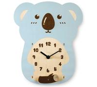 Hama Koala Kids Wall Clock Wood Pastel Mint Nursery Quartz