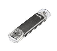 Hama Laeta Twin 32GB USB 2.0 Flash Pen Drive,Grey