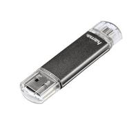 Hama Laeta Twin 32GB USB 2.0 Flash Pen Drive,Grey