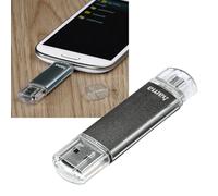 Hama Laeta Twin USB 2.0 to OTG Micro USB 16GB - Twin Pack