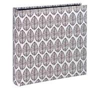 White Leaf Traditional Photo Album - 100 Black Pages - 11.75x11.5 Inches