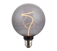 Hama LED Filament Lamp, E27, Globe G125, Smoke, Clear, Extra Warm White, Dimmable