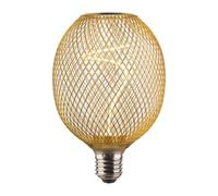 Hama LED Filament Lamp, E27, Mesh, Amber, Clear, Extra Warm White, Dimmable