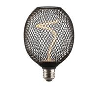Hama LED Filament Lamp, E27, Mesh, Smoke, Clear, Extra Warm White, Dimmable