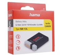 Hama LI-ION Battery Suitable For Canon NB-13L Powershot G5-X G7-X G9-X Mark I II
