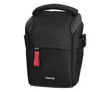 Hama "Matera 90 Camera Bag Compact Camera Bag for Belt Loop Camera Bag for Digital Camera and Accessories Shoulder Bag with Shoulder Strap and Accessory Compartments Recycled PET Black, Black, 8 x