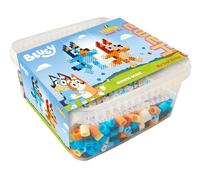 Hama Maxi Beads Bluey Craft Box - 900 Iron-On Fuse Beads, Large Pegboard, Design Sheet, String & Ironing Paper - Arts & Crafts Kit for Kids Ages 3+
