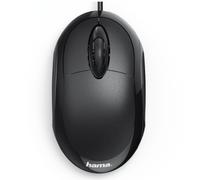 Hama Mc-100 Compact Wired Optical Mouse Usb 3 Buttons Black