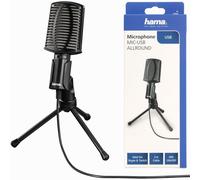 Hama Mic USB Allround Desktop Table Microphone Handheld Mic With Stand 2m Cable