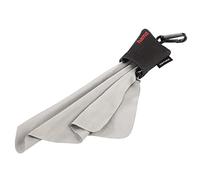 Hama Microfibre Cleaning Cloth, Grey | Optician's Quality for Camera, Lens, Filter, Binoculars, Glasses, 15x15cm, Microfibre Cloth with Neoprene Pouch for Travel