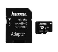 Hama microSDXC UHS Speed Class 10 UHS-I 80MB/s + Adapter - 128GB