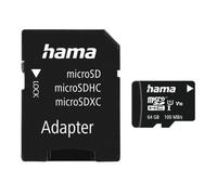 Hama microSDXC 64GB Class 10 UHS-I 80MB/s + Adapter/Mobile | Micro SD memory card in mini format, mini SD e.g. For Android mobile phone, smartphone, tablet, Nintendo UHS-I