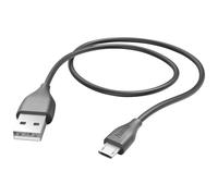 Hama MicroUSB Cable, USBA 2.0 to MicroUSB, 1.5m, Black