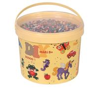 Hama Midi Beads Bucket | Approx. 30.000 Fuse Beads | Mosaic Decoration Arts & Craft for Creative Children Ages 5+ | Colour Mix 67