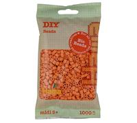 Hama Midi Bio Beads Bag | Approx. 1000 Fuse Beads | Mosaic Decoration Arts & Craft for Creative Children Ages 5+ | Light Apricot