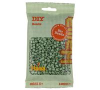 Hama Midi Bio Beads Bag | Approx. 1000 Fuse Beads | Mosaic Decoration Arts & Craft for Creative Children Ages 5+ | Eucalyptus