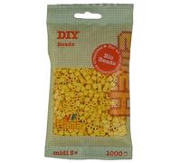 Hama Midi Bio Beads Bag | Approx. 1000 Fuse Beads | Mosaic Decoration Arts & Craft for Creative Children Ages 5+ | Light Yellow