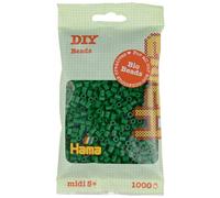 Hama Midi Bio Beads Bag | Approx. 1000 Fuse Beads | Mosaic Decoration Arts & Craft for Creative Children Ages 5+ | Green