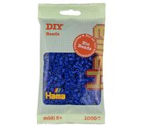Hama Midi Bio Beads Bag | Approx. 1000 Fuse Beads | Mosaic Decoration Arts & Craft for Creative Children Ages 5+ | Blue