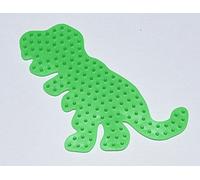 Hama MIDI Iron-On Beads Pin Plate Dinosaur Green (322-42)