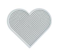 Hama Mini Bead Heart Pegboard, White - for Mini Beads - Ø2,5 mm