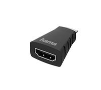 Hama Mini HDMI to HDMI Adapter, 4K Ultra HD 60Hz HDR (Mini HDMI Adapter for Connecting PC, Laptop, Tablet, Camera, Graphics Card to Monitor, TV, Projector, ARC Audio, HEC Ethernet, Ideal for Gaming)