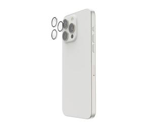 Hama Mobile Phone Camera Protection for iPhone 16 Pro/16 Pro Max (3 Single Lenses, iPhone Lens Protection, Shockproof, 9H, Protective Film Case-Friendly, Mobile Phone Camera Cover, Scratch-Resistant,