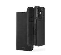 Hama Mobile Phone Case for iPhone 16 (Mobile Phone Case, Case with Card Slot, Faux Leather, Metal Elements, Stand Function, Extra Protection of Display and Camera, with Magnet, Flip Case, Recycled)