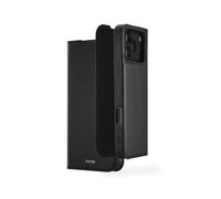 Hama Mobile Phone Case for iPhone 17 Pro Max Stand Case with Card Slot, Extra Protection for Screen and Camera with Magnet, Soft, Anti-Fingerprint Black