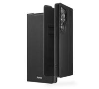 Hama Mobile Phone Case for Samsung Galaxy S25 Ultra (Mobile Phone Case, Case with Card Slot, Stand Function, Extra Protection of Display and Camera, Magnet, Flip Case, Soft) Black
