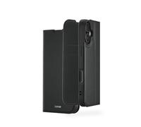 Hama Mobile Phone Case with Stand for iPhone 17 with Card Slot, Extra Protection for Screen and Camera, Magnetic Flip Case, Soft, Anti-Fingerprint, Black