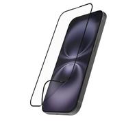 Hama Mobile Phone Protective Glass Shatterproof for iPhone 16 (Screen Protector D3O, Full Protection 9H, with Mounting Aid, Screen Protector Glass iPhone Scratch-Proof, Anti-Fingerprint, Ultra-Thin,