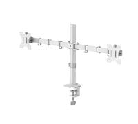 Hama Monitor Mount 2 Monitors Height-adjustable Swivel/Tilt 13" - 35" White