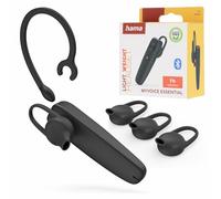 Hama Mono Bluetooth® MyVoice Essential Headphones, Multipoint Technology, Voice Control, Black