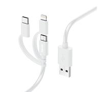 Hama 00201535 USB cable USB 2.0 1 m USB A Micro-USB B White