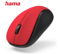 Hama MW300 V2 3 Button Wireless Optical Mouse/1200DPI/Silent/PC/Red