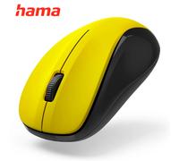 Hama MW300 V2 3 Button Wireless Optical Mouse/1200DPI/Silent/PC/Yellow