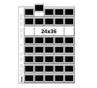 Hama 2032 | Negative/Unmounted Slide File Storage Sleeves, each holding 40 single 24 x 36 mm Frames, Polypropylene | Pack of 25