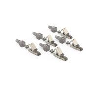 Hama Network Plug, CAT-6a, 10 Gbps, Shielded, Toolless Mount, 5 pieces
