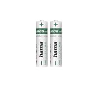 Hama Nimh Aaa Micro Rechargeable Batteries 2-Pack 1000Mah 1.2V