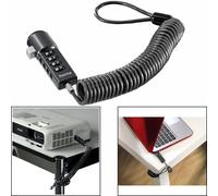 Hama Number Lock Spiral Lock Security for Kensington Projector TV Laptop PC
