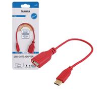 Hama OTG Adapter Cable USB-C To USB-A Converter For Mobile Tablet PC Notebook