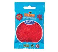 Hama - Pack of 2000 Iron on Beads, Plastic, Red