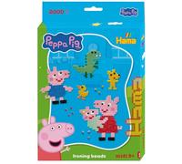 Hama Peppa Pig Box | Approx. 2.500 Fuse Beads, 1 Large Pegboard 1, Colour Printed Design Sheet, Instructions & Ironing Paper | Mosaic Decoration Arts & Craft for Creative Children Ages