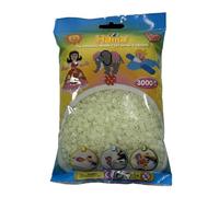 Hama Perlen 201-55 Ironing Beads Bag with Approx. 3000 Midi Craft Beads with Diameter 5 mm in Bright Green, Creative Craft Fun for Young and Old
