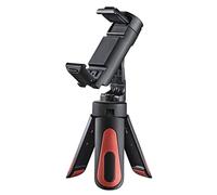 Hama Phone Tripod (Mini tripod with phone holder selfies, rotatable tiltable, landscape and portrait mode, travel tripod, fits smartphones with a width of 5.8 to 8.5 cm, 1/4-inch screw)