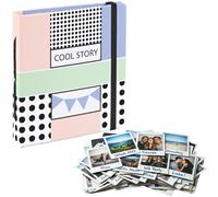 Hama Photo Album Slip-In for Polaroid SX-70 i-Type Fuji Instax Pictures, White