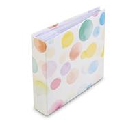 Hama Photo Album with Pocket and Memo Area Sprinkled Bubbles (200 Photos 10 x 15 cm, 100 Pages, Format 22.5 x 22 cm, Memory Card Pocket, Bulles) Multi-Coloured