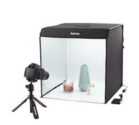 Hama Photo Box, 50x50 cm (Photo Studio, Mini Photo Studio, Light Box, White Box, Green Screen, Light Tent, Photo Cube, for Product Photography, Influencer Accessories, portable, foldable) white